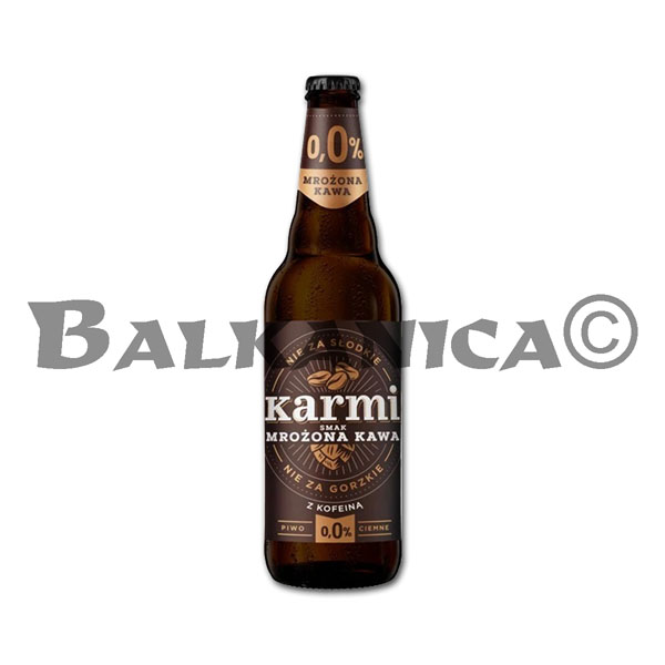 0.5 L KARMI BEER BOTTLE ALCOHOL FREE ICED COFFEE OKOCIM 0.0.%