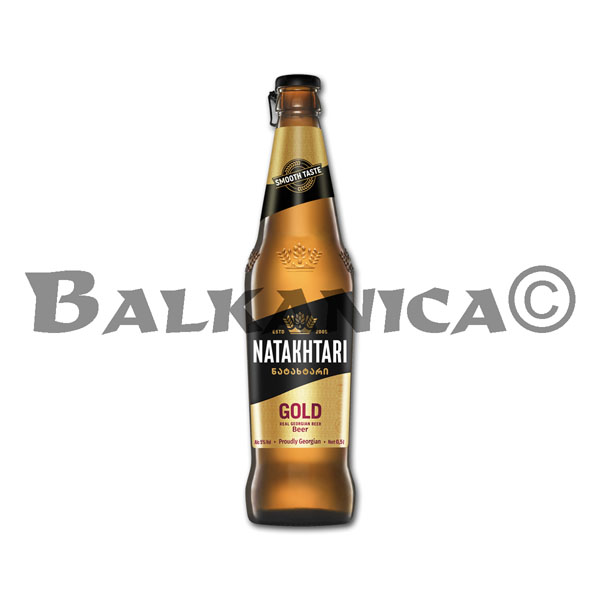 0.5 L CERVEZA GOLD NATAKHTARI 5%-12P