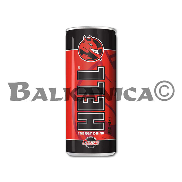 0.25 L BAUTURA ENERGIZANTA CLASIC HELL