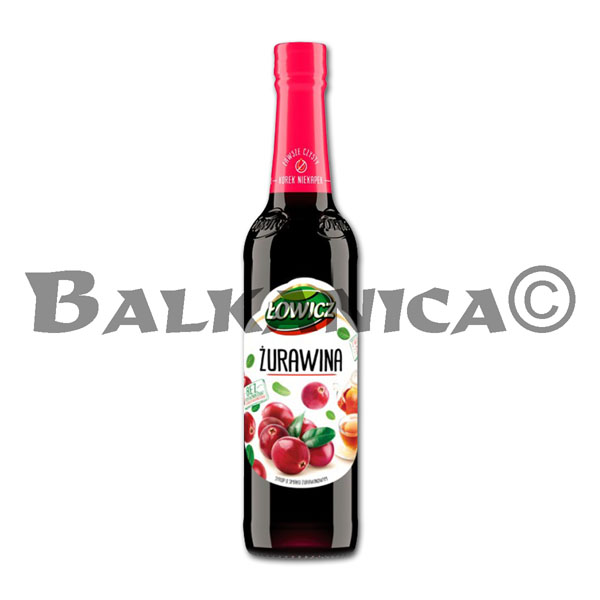 0.4 L JARABE DE ARANDANO AGRIO LOWICZ 0.4 L JARABE DE ARANDANO AGRIO LOWICZ