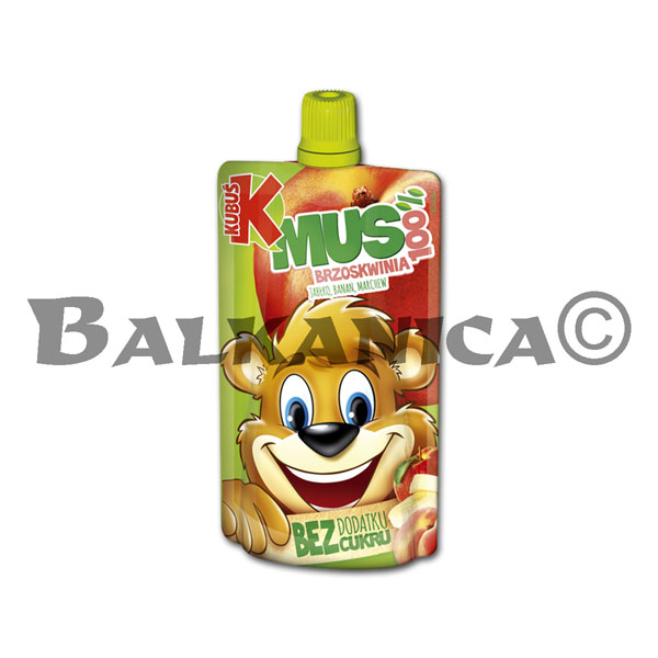100 G MOUSSE 100% ZANAHORIA Y MELOCOTON KUBUS 100 G MOUSSE 100% ZANAHORIA Y MELOCOTON KUBUS