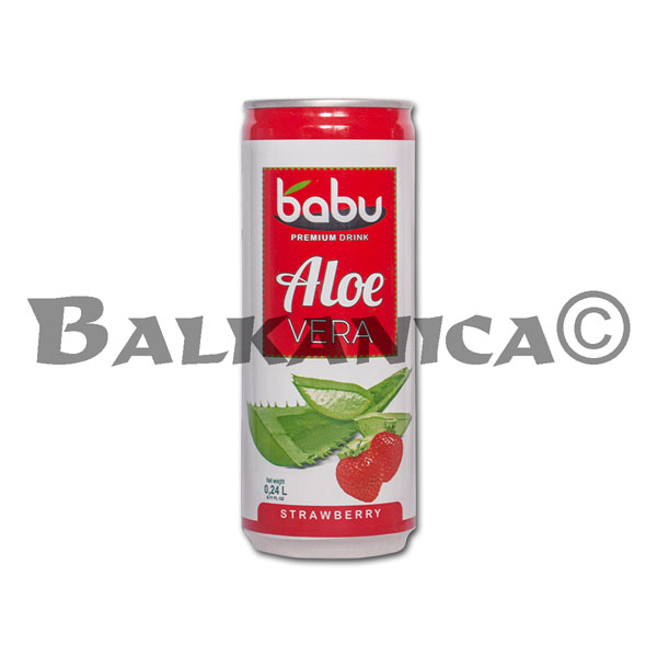0.24 L ZUMO ALOE VERA Y FRESAS BABU 0.24 L ZUMO ALOE VERA Y FRESAS BABU