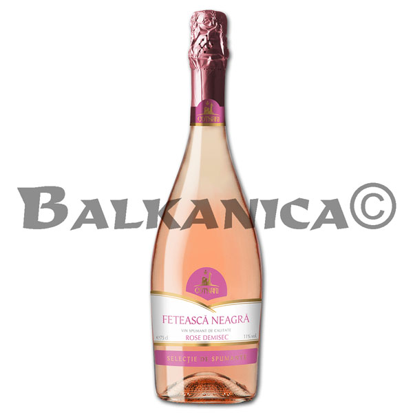 0.75 L VIN SPUMANT ROSE DEMISEC FETEASCA NEAGRA COTNARI