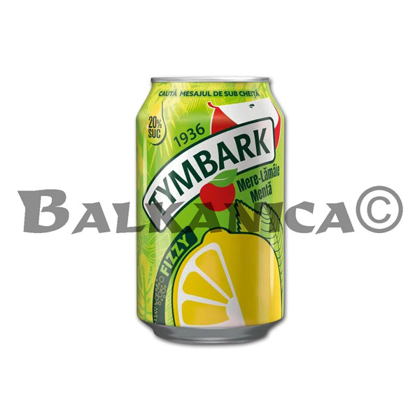 0.33 L REFRESHING DRINK WITH LEMON AND MINT TYMBARK FIZZY