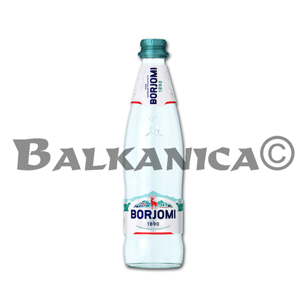 0.5 L SPARKLING NATURAL MINERAL WATER GLASS BORJOMI 0.5 L SPARKLING NATURAL MINERAL WATER GLASS BORJOMI