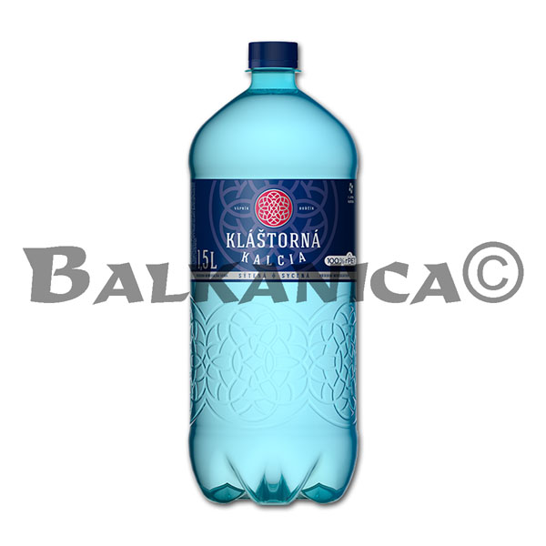 1.5 L AGUA MINERAL CON GAS Y ALTO CONTENIDO DE CALCIO KLASTORNA KALCIA