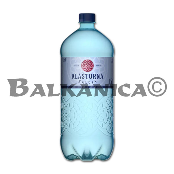 1.5 L AGUA LIGERAMENTE CARBONATADA Y ALTO CONTENIDO DE CALCIO KLASTORNA KALCIA
