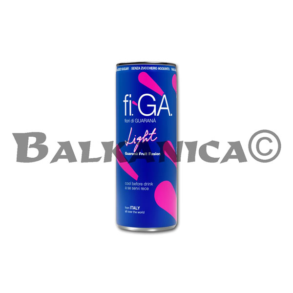 0.25 L BOISSON ENERGISANTE LIGHT FIGUE