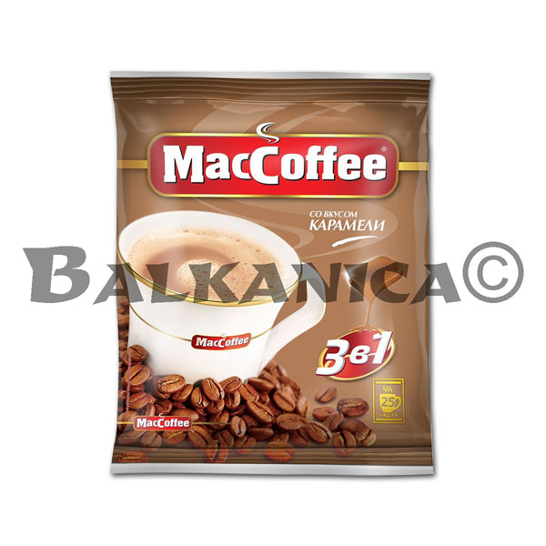 360 G CAFEA CU GUST DE CARAMEL 3 V 1 20 PAKETYKIV MACCOFFEE