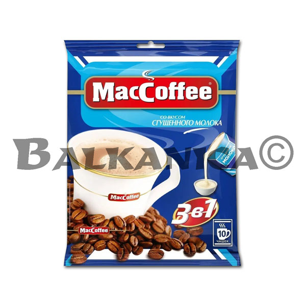 360 G CAFE COM SABOR LEITE CONDENSADO 3 EM 1 20 PACOTES MACCOFFEE