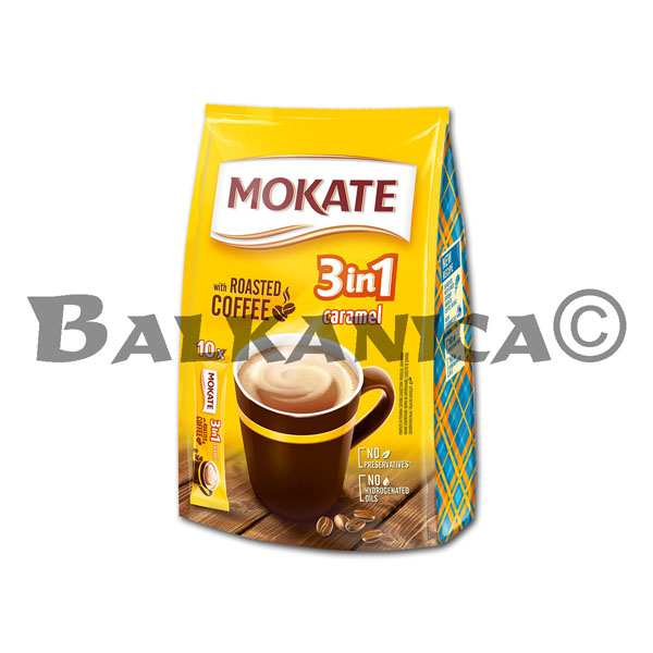 170 G CAFE 3 EN 1 SABOR CARAMELO 10 SOBRES MOKATE 170 G CAFE 3 EN 1 SABOR CARAMELO 10 SOBRES MOKATE