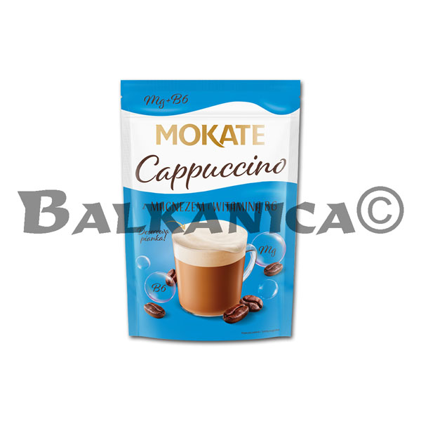 110 G CAPPUCCINO CON MAGNESIO Y VITAMINA B6 MOKATE 110 G CAPPUCCINO CON MAGNESIO Y VITAMINA B6 MOKATE