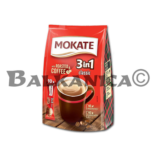 170 G CAFE 3 EN 1 CLASIC 10 SOBRES MOKATE 170 G CAFE 3 EN 1 CLASIC 10 SOBRES MOKATE
