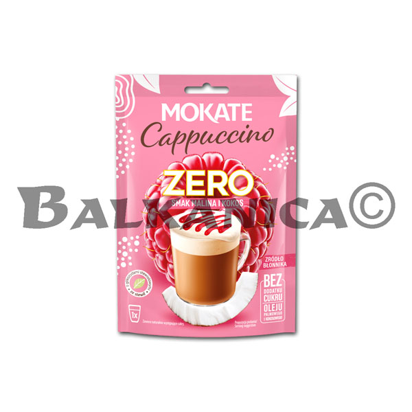 20 G CAPPUCCINO ZERO SABOR FAMBUESA Y COCO MOKATE