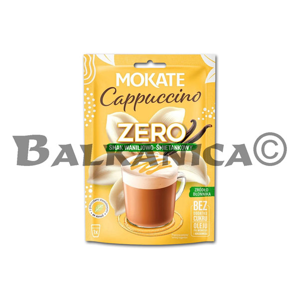 20 G CAPPUCCINO ZERO SABOR VAINILLA Y NATA MOKATE