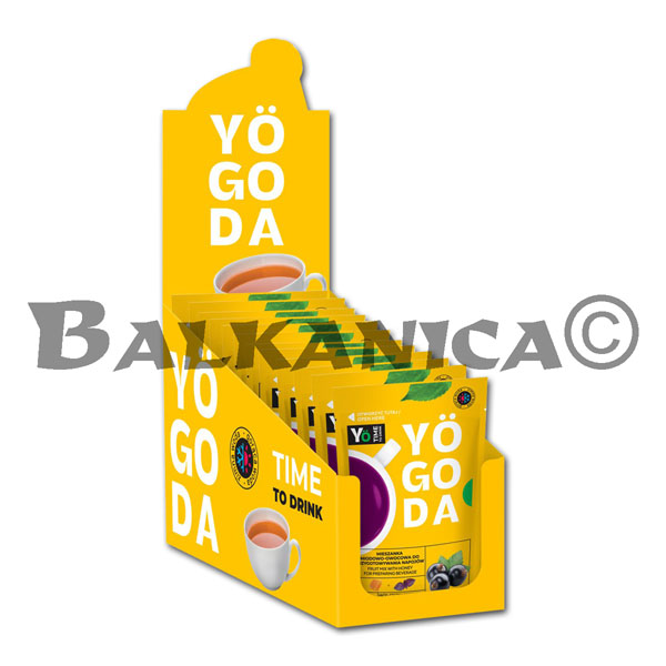 50 G CHORNA SMORODYNA Z MEDOM TA BAZYLIKOM YOGODA